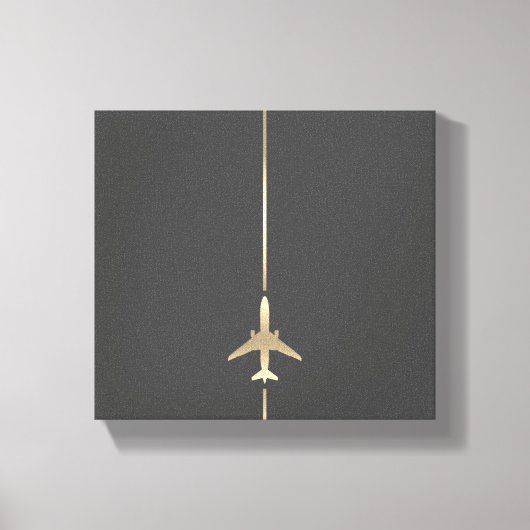 Minimalistische Luchtvaart Canvas Print (Voorkant)