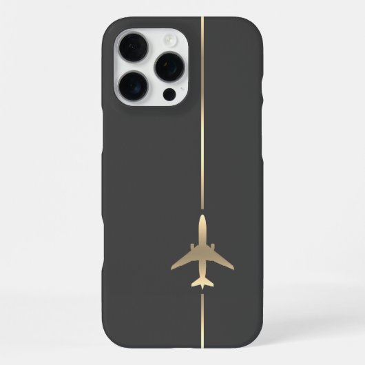 Minimalistische luchtvaart iPhone hoesje (Achterkant)