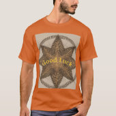 Minimalistische Lucky Star Lines Veel succes T-shirt (Voorkant)