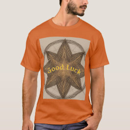 Minimalistische Lucky Star Lines Veel succes T-shirt