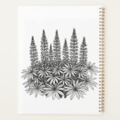 Minimalistische Lupine Botanische Planner (Achterkant)