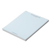 Minimalistische luxe blauw notitieblok (Linkerzijde)