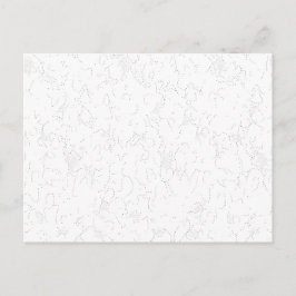 Minimalistische luxe bloemenpostkaart briefkaart