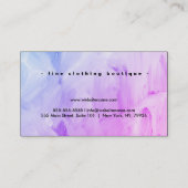 Minimalistische luxe boetiek Abstracte Waterverf Visitekaartje (Achterkant)