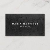 Minimalistische luxe boetiek Leeg Zwart Visitekaartje (Voorkant)
