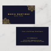 Minimalistische luxe boetiek visitekaartje (Voorkant / Achterkant)