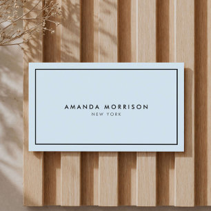Minimalistische luxe boutique blauw/zwart visitekaartje