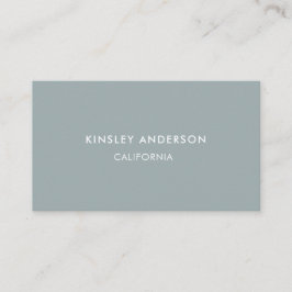 Minimalistische luxe boutique Dusty Blue Visitekaartje