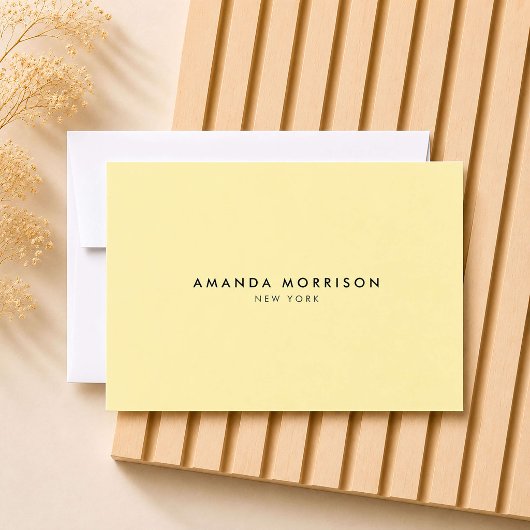 Minimalistische luxe boutique gele cadeaubon