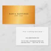 Minimalistische luxe Boutique Gold Visitekaartje (Voorkant / Achterkant)