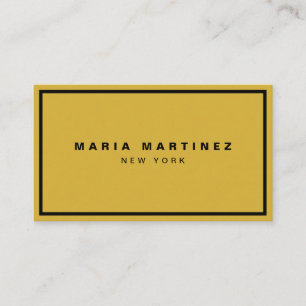 Minimalistische Luxe Boutique Goud/Zwart Visitekaartje