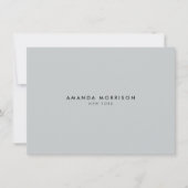 Minimalistische luxe boutique grijze cadeaubon (Voorkant)