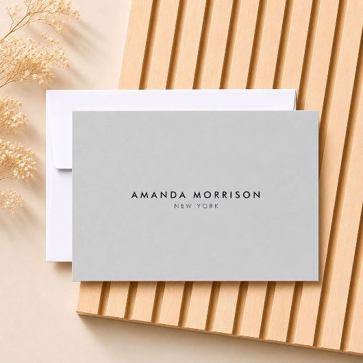 Minimalistische luxe boutique grijze cadeaubon
