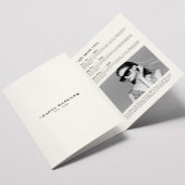 Minimalistische luxe boutique ivoor brochure drieluik kaart