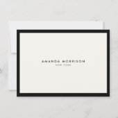 Minimalistische luxe boutique ivoor cadeaubon (Voorkant)