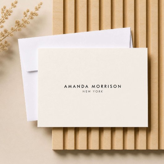 Minimalistische luxe boutique ivoor cadeaubon
