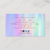 Minimalistische Luxe Boutique Ivoren Visitekaartje (Achterkant)