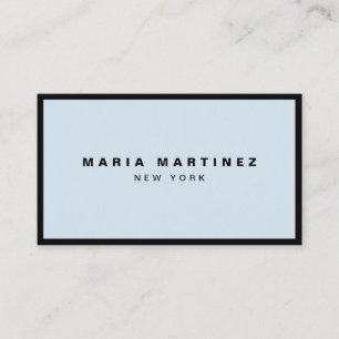 Minimalistische luxe boutique zwart/blauw visitekaartje
