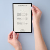 Minimalistische Luxe Boutique Zwart/Ivoor Flyer (Hand)