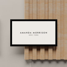 Minimalistische luxe boutique zwart/ivoor