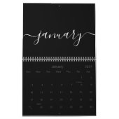 Minimalistische Luxe Boutique Zwart-wit Kalender (Jan 2027)