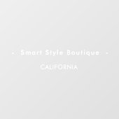 Minimalistische Luxe Boutique Zwart-wit Raamsticker (Vel)