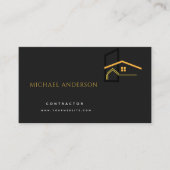 Minimalistische luxe bouwconstructie voor thuis visitekaartje (Voorkant)