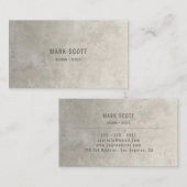 Minimalistische Luxe Constructie Visitekaartje (Voorkant / Achterkant)