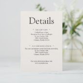 Minimalistische luxe details kaart (Staand voorkant)