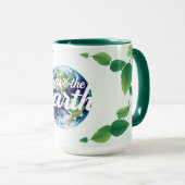 Minimalistische Luxe Eco-Bewakers Omhelzen Mok (Voorkant rechts)