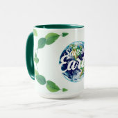 Minimalistische Luxe Eco-Bewakers Omhelzen Mok (Voorkant links)