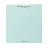 Minimalistische luxe mint notitieblok (Voorkant)