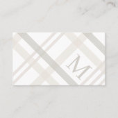 Minimalistische luxe professionele gespeelde monog visitekaartje (Voorkant)