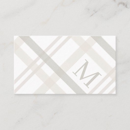 Minimalistische luxe professionele gespeelde monog visitekaartje (Voorkant)