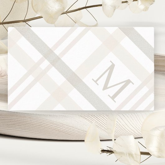 Minimalistische luxe professionele gespeelde monog visitekaartje