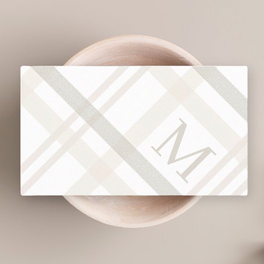 Minimalistische luxe professionele gespeelde monog visitekaartje