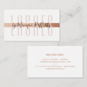 MINIMALISTISCHE LUXE stijlvolle faux roos gouden f Visitekaartje (Voorkant / Achterkant)