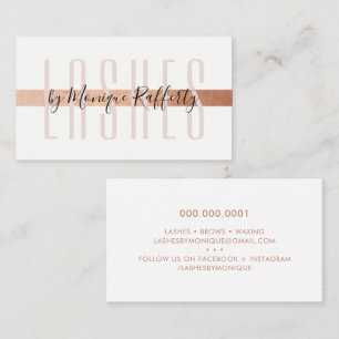 MINIMALISTISCHE LUXE stijlvolle faux roos gouden f Visitekaartje