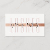 MINIMALISTISCHE LUXE stijlvolle faux roos gouden f Visitekaartje (Voorkant)