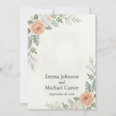 "Minimalistische luxe trouwkaart Save the Date" Date (Achterkant)