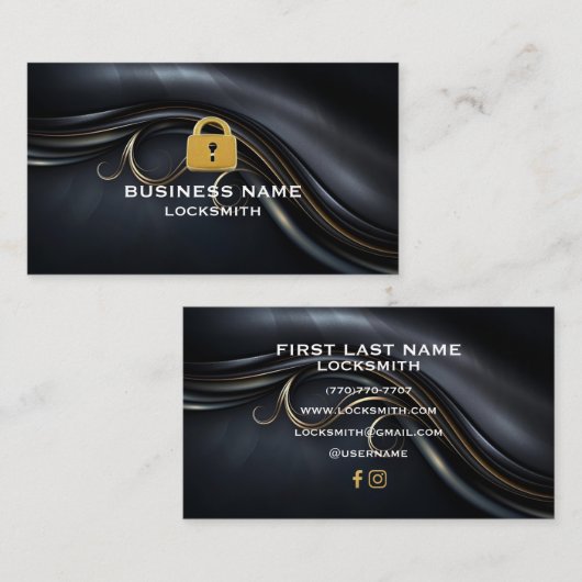 Minimalistische luxe Visitekaartjes (Voorkant / Achterkant)