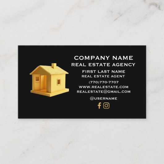 Minimalistische luxe Visitekaartjes (Voorkant)