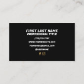 Minimalistische luxe Visitekaartjes (Achterkant)