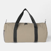 Minimalistische luxe warme taupe monogram plunjezak (Achterkant)