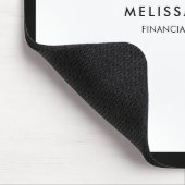 Minimalistische luxe wit muismat (Hoek)