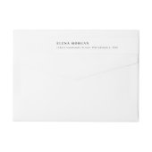 Minimalistische luxe zwarte bruiloft (Achterkant)