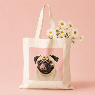 Minimalistische Maak-Je-Eigen-Huisdier-Portret Tote Bag