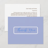 Minimalistische maan fasen bruiloft dank u kaart (Voorkant / Achterkant)