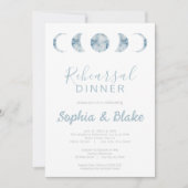 Minimalistische maan fasen Celestial repetitie din Kaart (Voorkant)