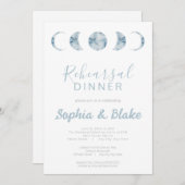 Minimalistische maan fasen Celestial repetitie din Kaart (Voorkant / Achterkant)